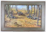 Half a Winter's Worth by Taylor Oughton, Acrylic on canvas, sold Feb 2026