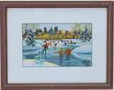Winter Evening by Taylor Oughton, Acrylic on board, sold Feb 2026