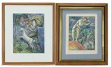 Man with Staff and Goat by Chaim Goldberg, Lithograph prints (2), sold Feb 2026