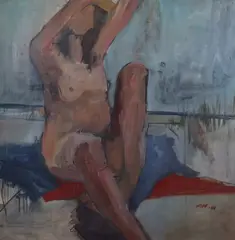 Untitled by Christopher Hopf, Oil on canvas, sold Feb 2026