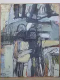 Untitled by Christopher Hopf, Oil on board, sold Feb 2026