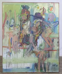 Untitled by Christopher Hopf, Oil on canvas, sold Feb 2026