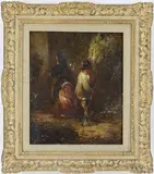 The Bon Fire by George Morland, Oil on board, sold Mar 2026