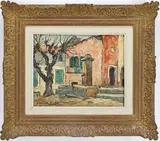 Vielles Maisons by Jean-Charles Contel, Oil on canvas, sold Mar 2026