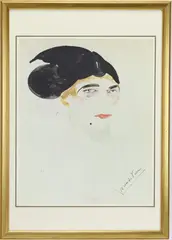 Untitled by Lorenzo Viani, Lithograph print of Viani's "Donna con neo, sold Mar 2026