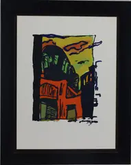 El by Richard Morhous, Acrylic on clay board, sold Mar 2026