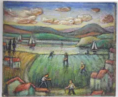Untitled by Samuel Heller, Oil on canvas, sold Mar 2026
