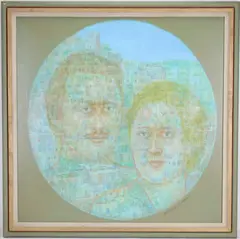 Landscape for Two by Beveridge Moore, Oil on canvas "Landscape for Two", sold Mar 2026