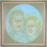Landscape for Two by Beveridge Moore, Oil on canvas "Landscape for Two", sold Mar 2026