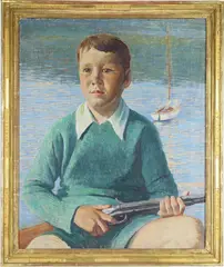 Portrait of Edward Knox Morris by Daniel Garber, oil on canvas, sold Mar 2026