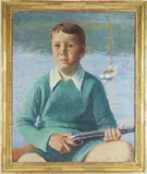 Portrait of Edward Knox Morris by Daniel Garber, oil on canvas, sold Mar 2026