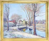 Center Valley Mill, by Walter Emerson Baum, oil on canvas, sold Mar 2026