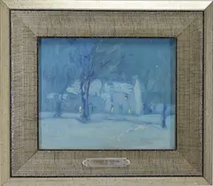 Untitled by George Sotter, oil on board, sold Mar 2026