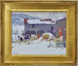 Catskill Barn by Harry Leith-Ross, Oil on board, sold Mar 2026