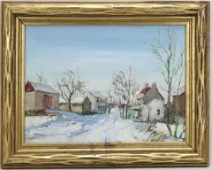 Untitled by Walter Emerson Baum, oil on board, sold Mar 2026