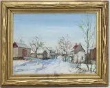 Untitled by Walter Emerson Baum, oil on board, sold Mar 2026