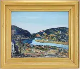 Hills by Walter Emerson Baum, Oil on board, sold Mar 2026