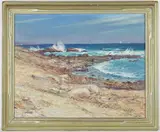 Cape Ann Coast by George Sotter, Oil on board, sold Mar 2026