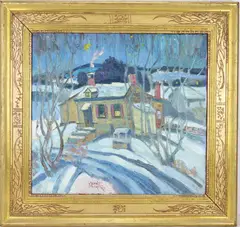 Hills of Buckingham by Joseph Barrett, Oil on canvas, sold Mar 2026