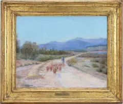 France by Edward Willis Redfield, Oil on canvas, sold Mar 2026