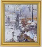 Untitled by Walter Emerson Baum, Oil on board, sold Mar 2026