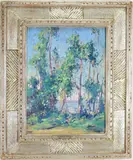 Untitled by Florence Tricker, oil on board, sold Mar 2026