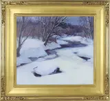 Frozen Stream by Emile Albert Gruppe, Oil on canvas, sold Mar 2026