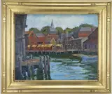 Freemansburg by Melville F. Stark, oil on canvas, offered Mar 2026