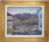 Honesdale Mountains by Melville F. Stark, oil on board, sold Mar 2026