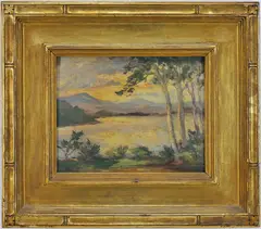Newcomb Macklin Frame by Constance Cochrane, oil on board, sold Mar 2026