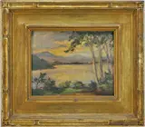 Newcomb Macklin Frame by Constance Cochrane, oil on board, sold Mar 2026