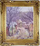 Untitled (Scene of Lambertville, Route 179) by Vira B. McIlrath Scheibner, Oil on canvas, sold Mar 2026