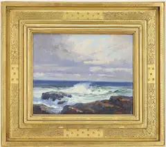 The End of the Storm by Bernard Corey, Oil on board, sold Mar 2026