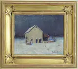 Tuckamoney Farm by Christopher G. Willett, oil on canvas, sold Mar 2026