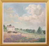 Summer Sky by Elizabeth F. Washington, Oil on canvas, sold Mar 2026