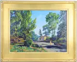 At the end of summer by Hugh H Campbell, Oil on board, sold Mar 2026