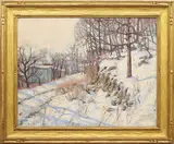 Winter Morning by C. Jac Young, oil on canvas, sold Mar 2026