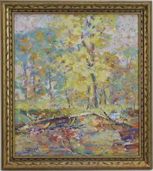 Untitled by Herbert Nelson Hooven, Oil on board, sold Mar 2026