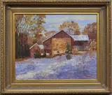 Leithville Barn by Ray Overpeck, Oil on canvas, sold Mar 2026