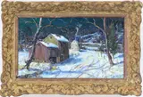Ferry Road, Point Pleasant, Bucks County, PA by Christopher G. Willett, Oil on board, sold Mar 2026