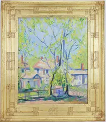 Lahaska Spring by Joseph Barrett, Oil on canvas, sold Mar 2026