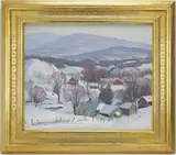 DM by Ben Marcune, Oil on board, sold Mar 2026