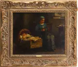 Untitled by George Henry Boughton, Oil on canvas, sold Mar 2026