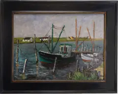 Untitled by Hayley Lever, Oil on board, sold Mar 2026