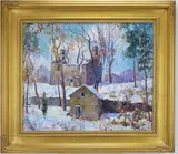 Carversville Ruins by Tatiana M. Alexeeva, Oil on canvas, sold Mar 2026