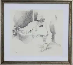 Thomas Eakins by Charles Child, Pencil on paper, sold Apr 2026