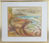 Untitled by Irvin Nahan, Gouache, sold Apr 2026