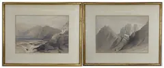Ascent of the Lower Range of Sinai by David Roberts, Lithograph prints (2), sold Apr 2026