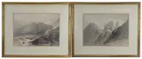 Ascent of the Lower Range of Sinai by David Roberts, Lithograph prints (2), sold Apr 2026
