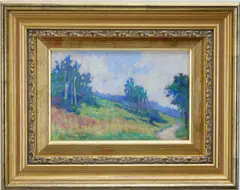 Untitled by Edith Emerson, Oil on board, sold Apr 2026